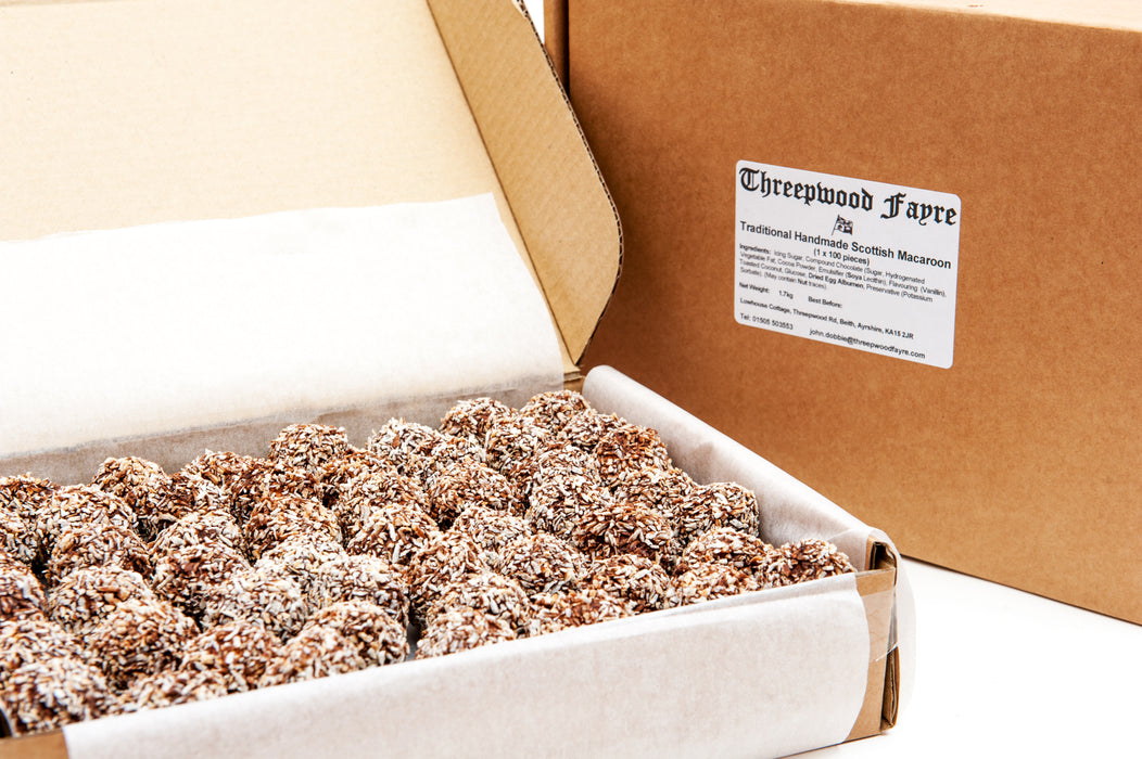 Traditional Scottish Macaroon Catering Box (100 Pieces)