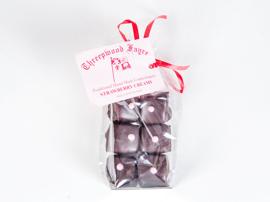 Traditional Handmade Strawberry Creams – 100g Bag